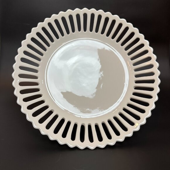 NEW Ralph Lauren RLL White 12" Pavillion China Serving Platter Plate - Picture 4 of 16